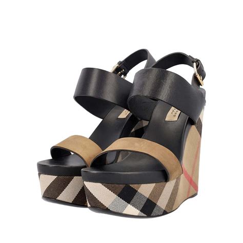 burberry mansion|burberry house check wedge sandals.